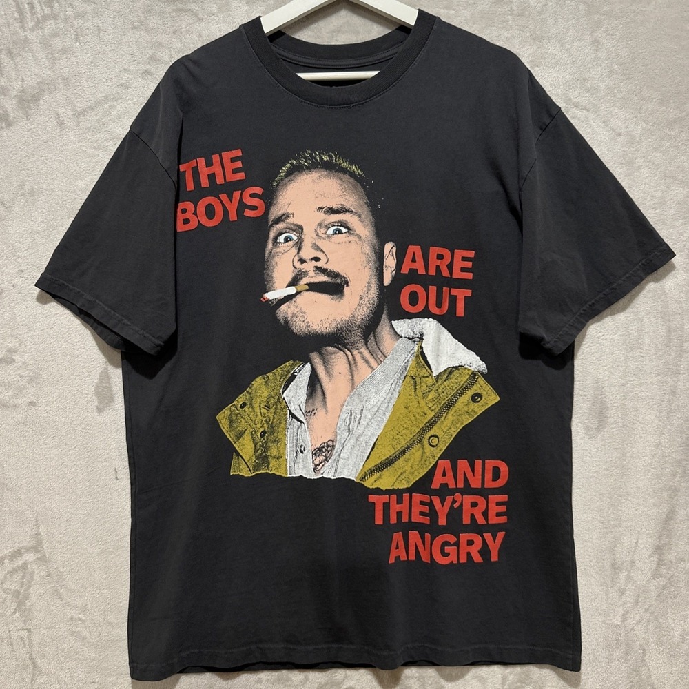 Zach Bryan 'The Boys Are Out & Theyre Angry' Double Sided Concert T-Shirt Size L
